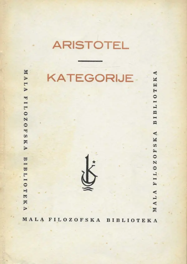 aristotel: kategorije