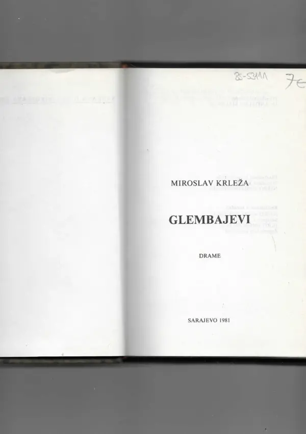 miroslav krleža: gospoda glembajevi