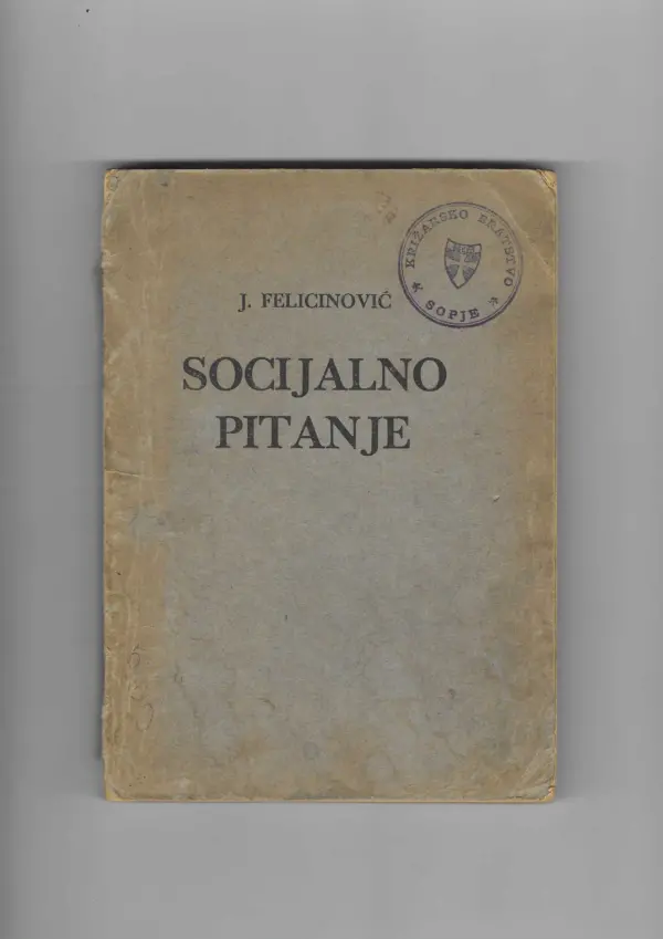 j. felicinović: socijalno pitanje