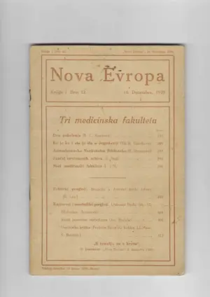 nova evropa knjiga i. broj 12.