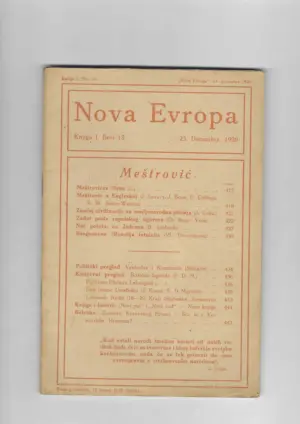 nova evropa knjiga i. broj 13.