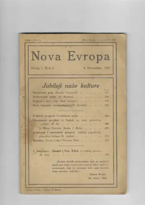 nova evropa knjiga i. broj 6.