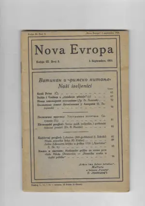 nova evropa knjiga iii. broj 3.