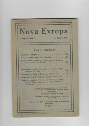 nova evropa knjiga iii. broj 7.