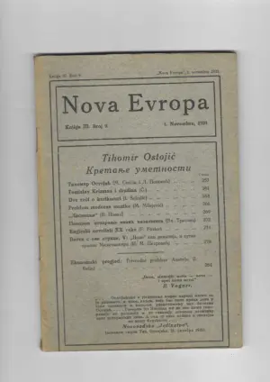 nova evropa knjiga iii. broj 9.