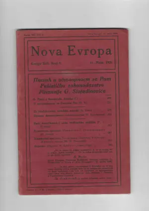 nova evropa knjiga xiii. broj 9.