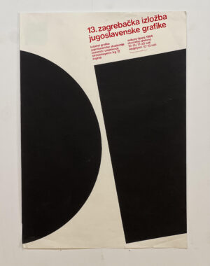 plakat - 13. zagrebačka izložba jugoslavenske grafike