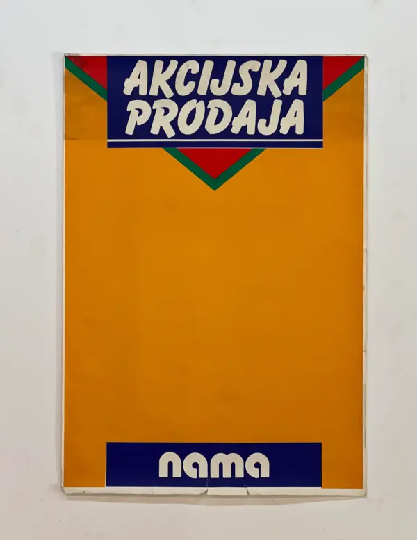 plakat - akcijska prodaja nama