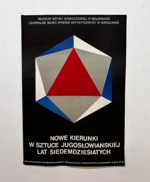 plakat - nowe kierunki w sztuce jugoslowianskiej lat siedemdziesiatych