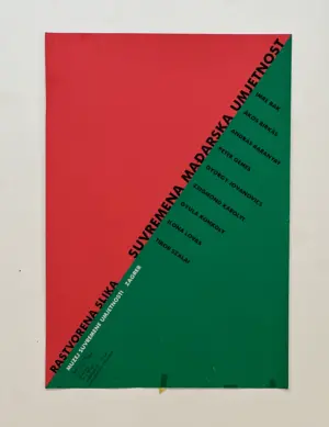 plakat - rastvorena slika (suvremena mađarska umjetnost)