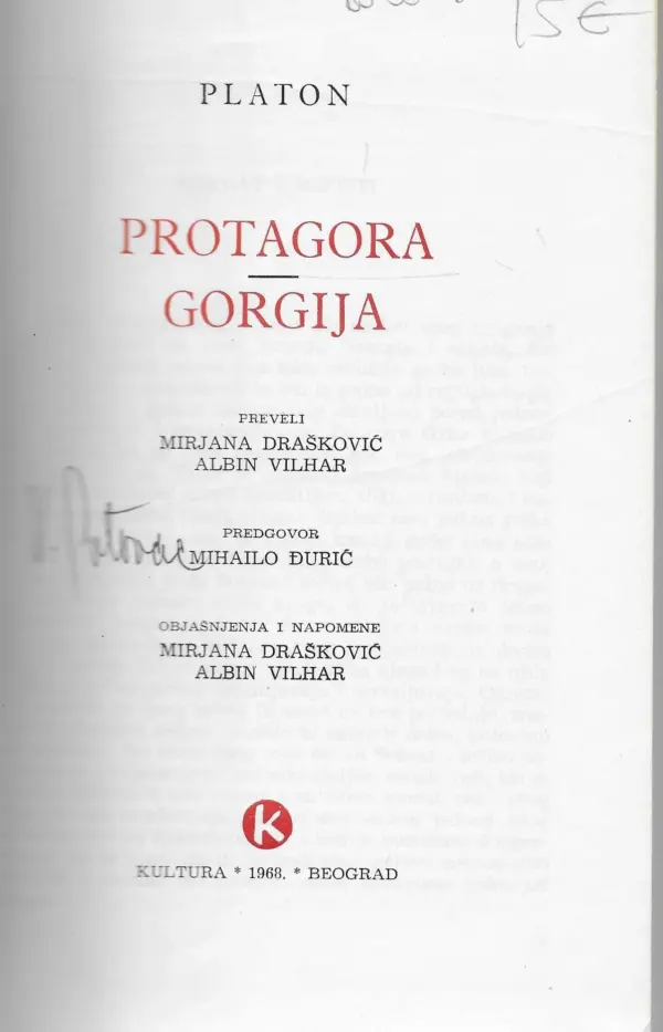 platon: protagora/gorgija