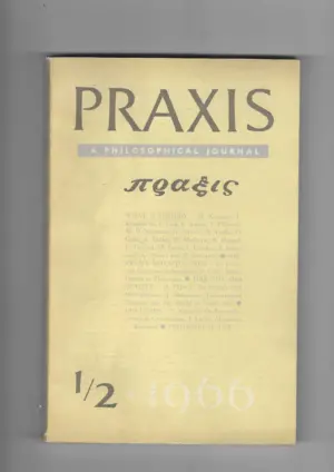 filozofski časopis praxis br. 1-2/1966.