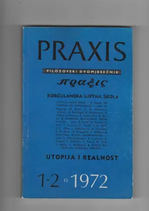 filozofski časopis praxis br. 1-2/1972.