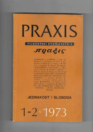 filozofski časopis praxis br. 1-2/1973.