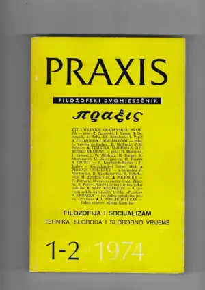 filozofski časopis praxis br. 1-2/1974.