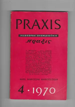 filozofski časopis praxis br. 4/1970.