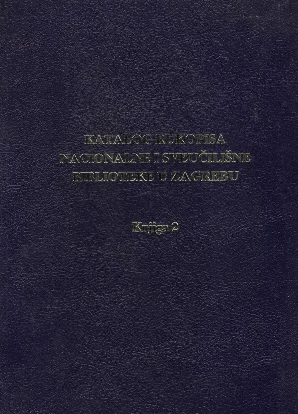 Šime jurić: katalog rukopisa nacionalne i sveučilišne biblioteke u zagrebu 1-3