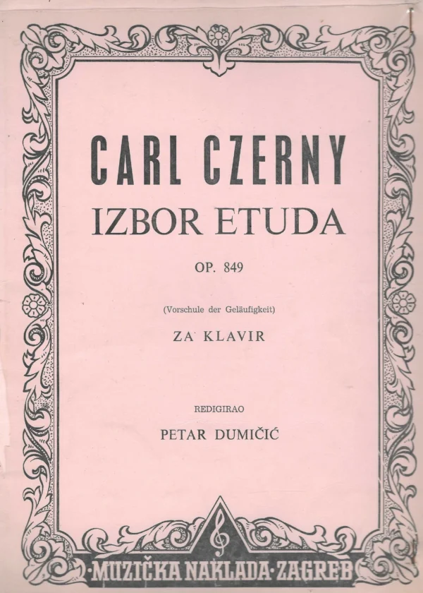 Carl Czerny: Izbor etuda za klavir