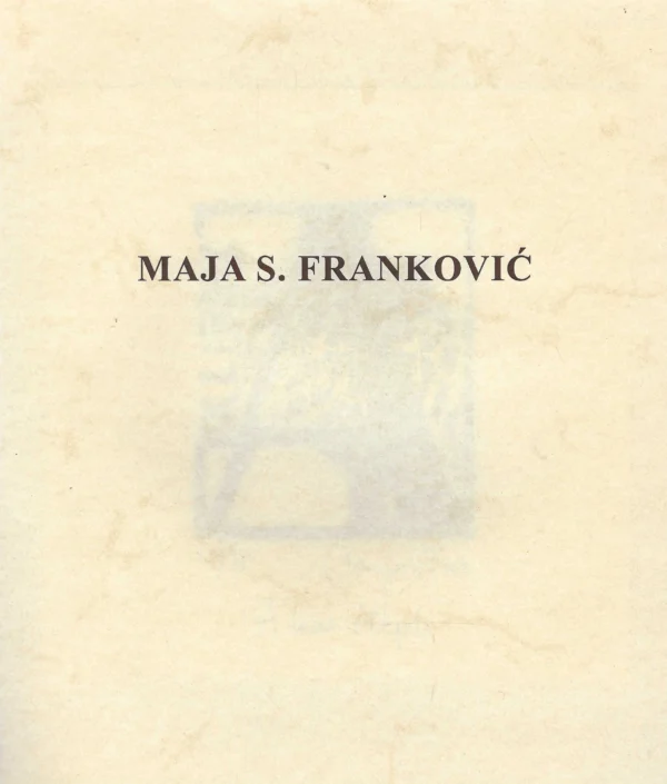 Katalog: Maja S. Franković