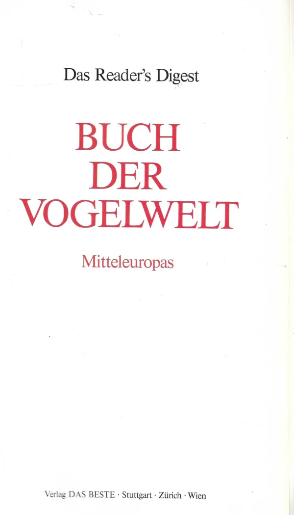 Das Reader's Digest - Buch der Vogelwelt (Mitteleuropas) - Image 2