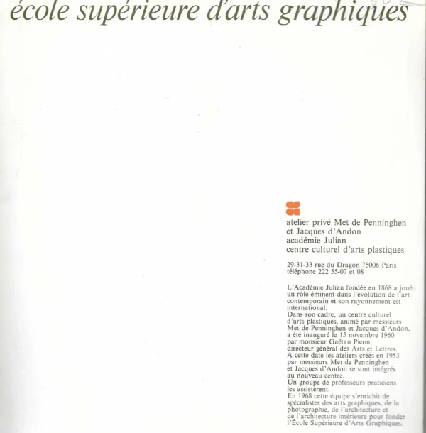 Katalog: Ecole superieure d'arts graphiques - Image 2