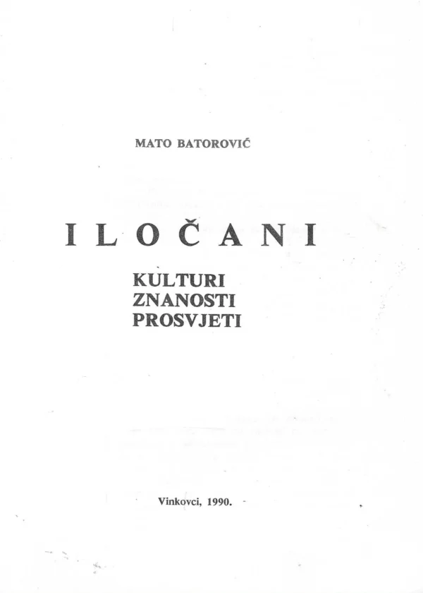 Mato Batorović: Iločani - Image 2