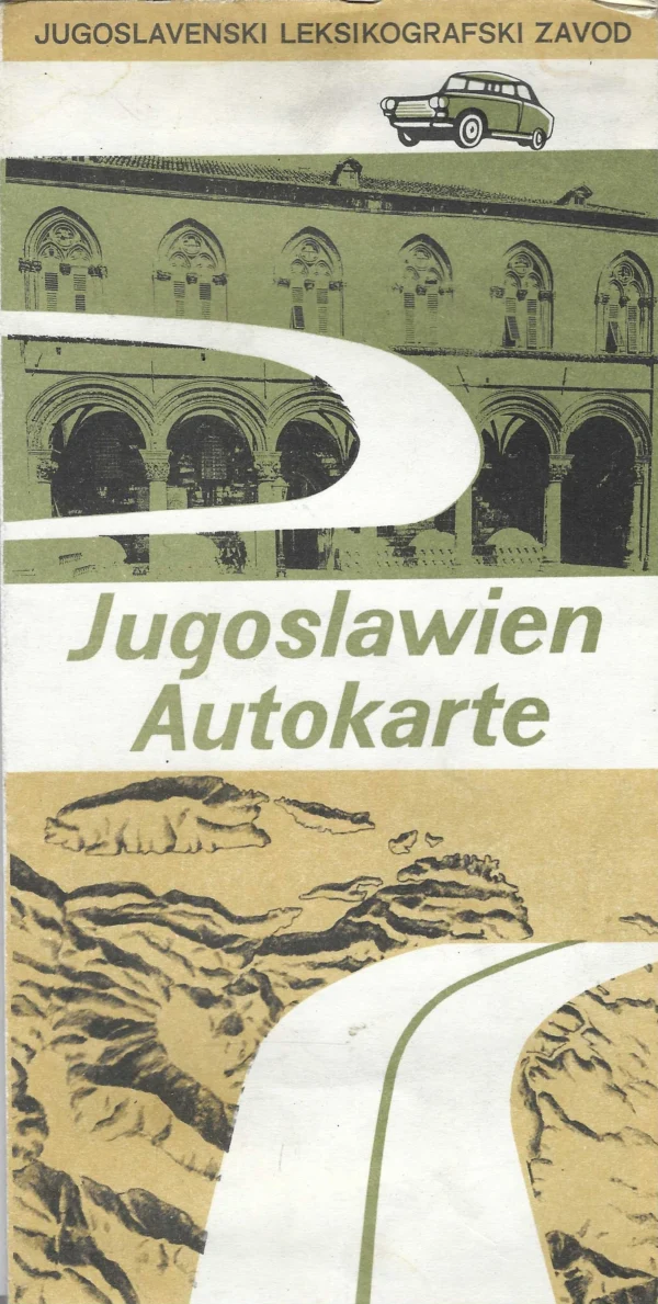 Jugoslawien Autokarte