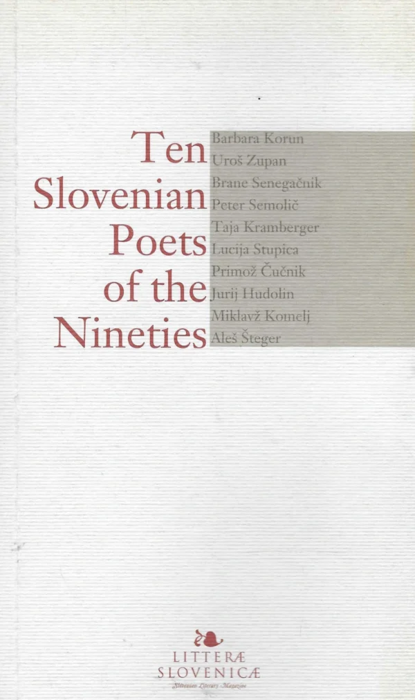 Aleš Berger: Ten Slovenian Poets of the Nineties