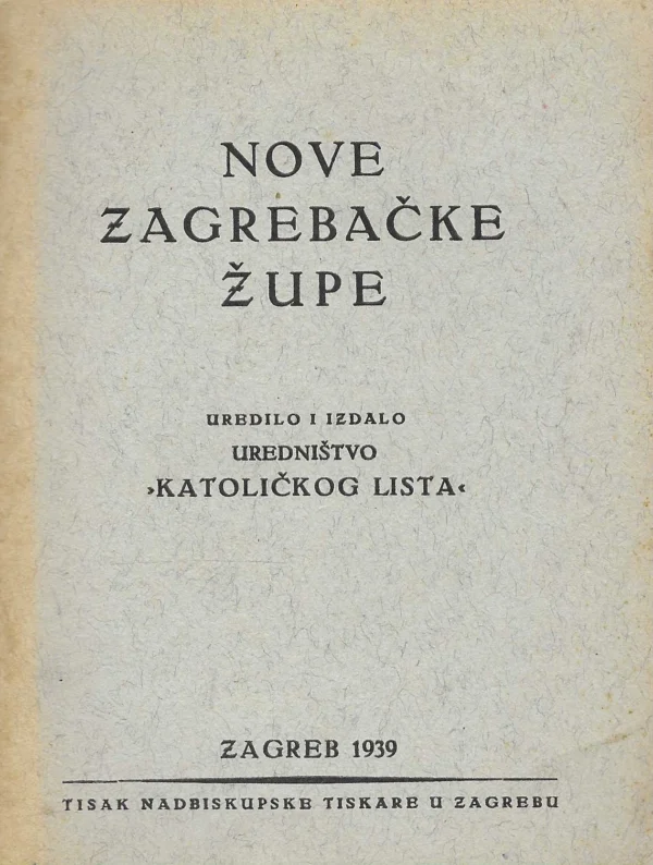 Nove zagrebačke župe